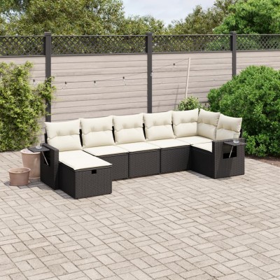 Sofa set with cushions, 7...