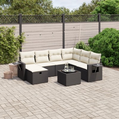 Sofa set with cushions, 8...