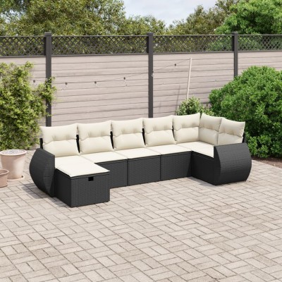 Sofa set with cushions, 7...
