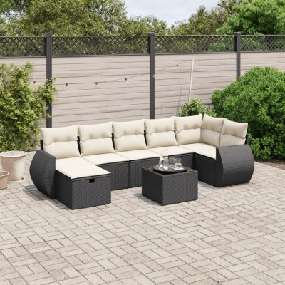 Sofa set with cushions, 8...