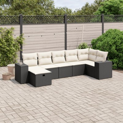 Sofa set with cushions, 7...
