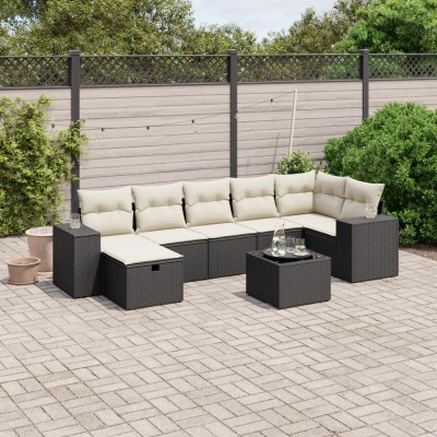 Sofa set with cushions, 8...