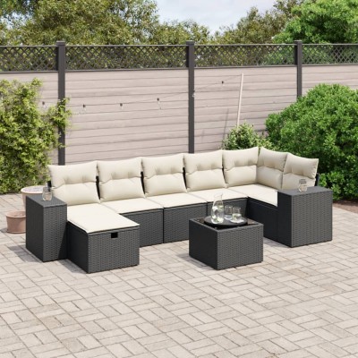 Sofa set with cushions, 8...
