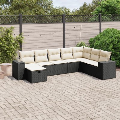 Sofa set with cushions, 8...