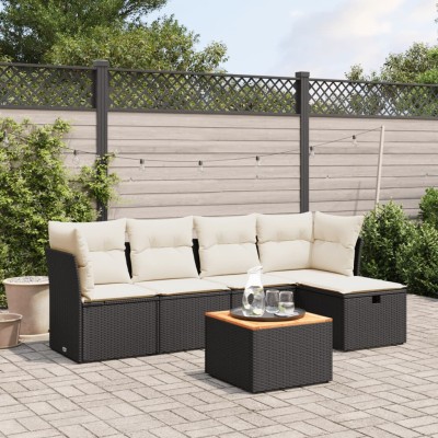 Sofa set with cushions, 6...