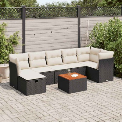 Sofa set with cushions, 8...