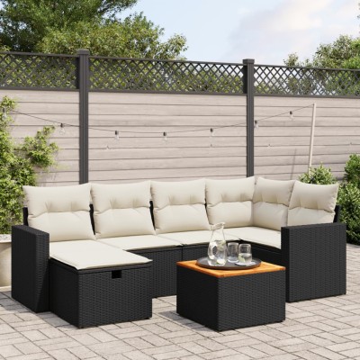 Sofa set with cushions, 7...