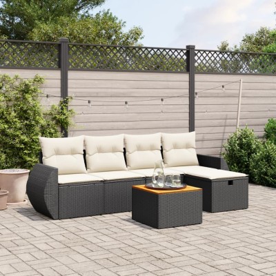 Sofa set with cushions, 6...