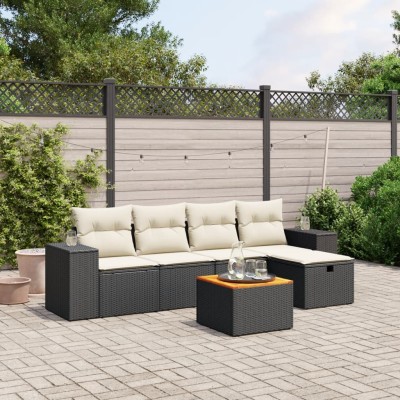 Sofa set with cushions, 6...