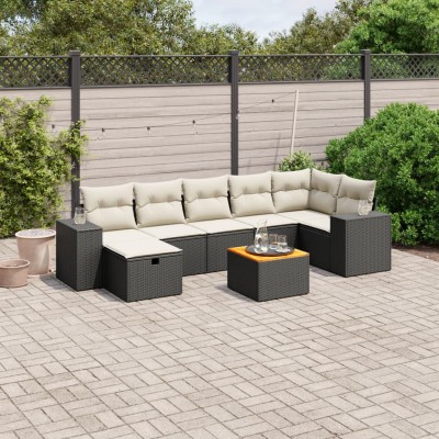 Sofa set with cushions, 8...