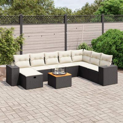 Garden set with cushions, 9...