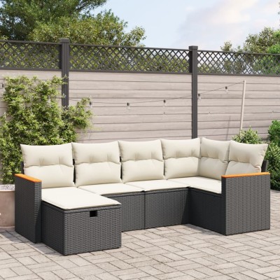 Sofa set with cushions, 6...
