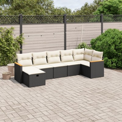 Sofa set with cushions, 7...