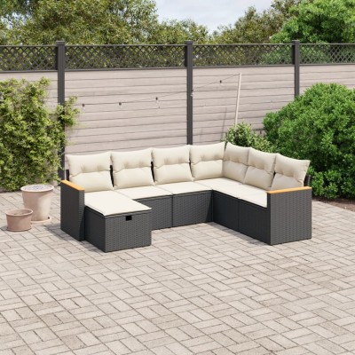 Sofa set with cushions, 7...
