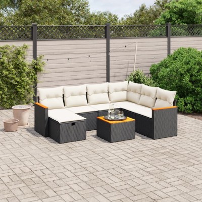 Sofa set with cushions, 8...