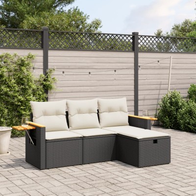 Garden set with cushions, 4...