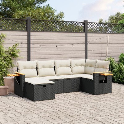 Sofa set with cushions, 6...