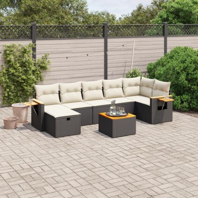 Sofa set with cushions, 8...