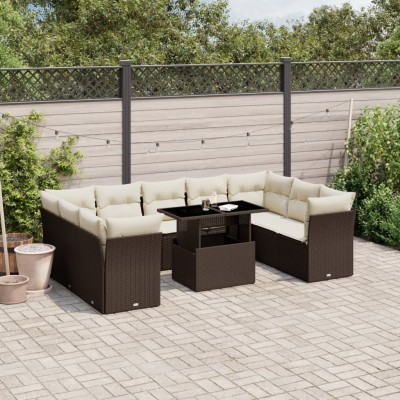 Garden set with cushions,...