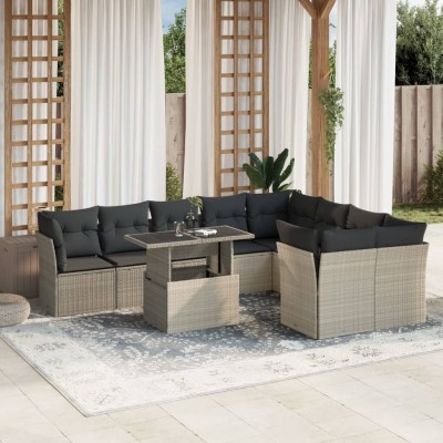 Garden set with cushions,...