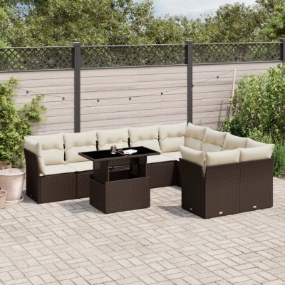 Garden set with cushions,...