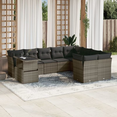 Garden set with cushions,...