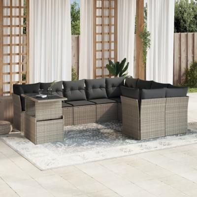 Garden set with cushions,...
