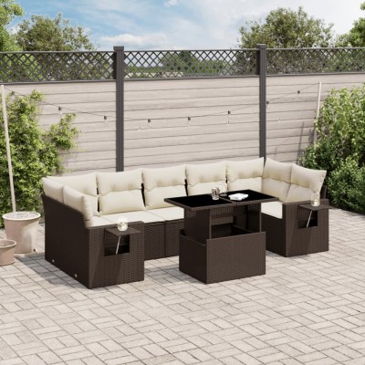 Garden set with cushions, 8...