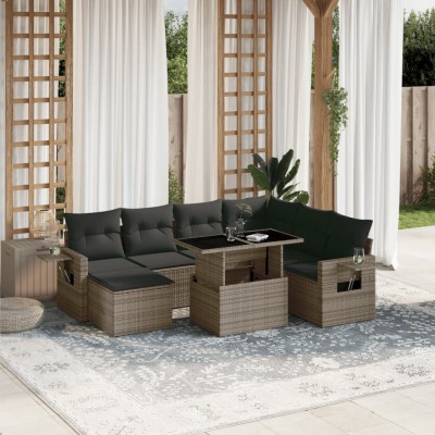 Garden set with cushions, 8...