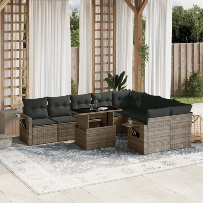 Garden set with cushions,...