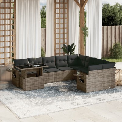 Garden set with cushions,...