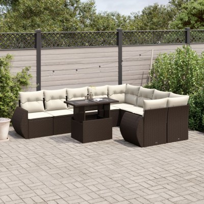 Garden set with cushions,...