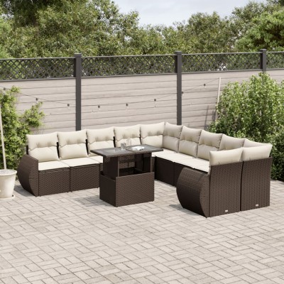 Garden set with cushions,...