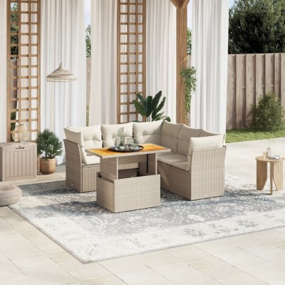 Sofa set with cushions, 5...