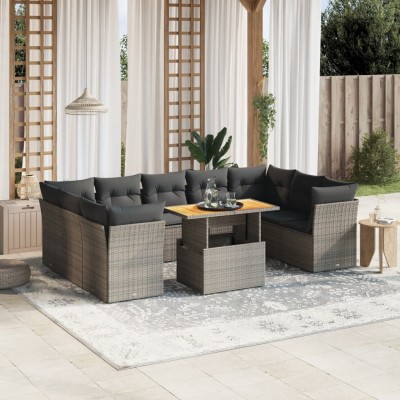 Garden set with cushions,...