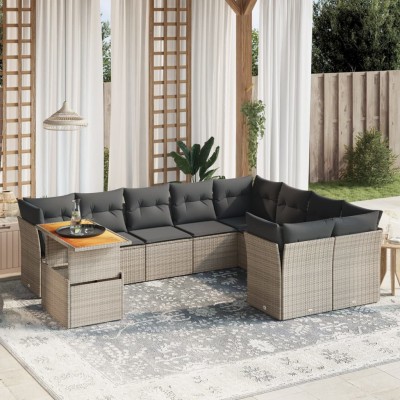 Garden set with cushions,...