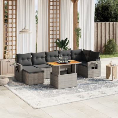 Garden set with cushions, 8...