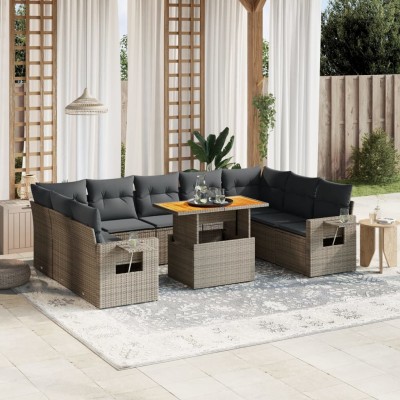 Garden set with cushions,...