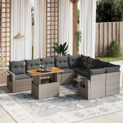 Garden set with cushions,...