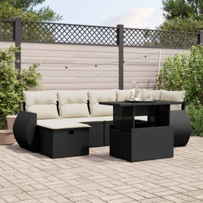 Sofa set with cushions, 7...