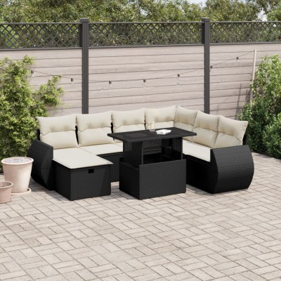 Sofa set with cushions, 8...