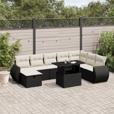 Garden set with cushions, 9...