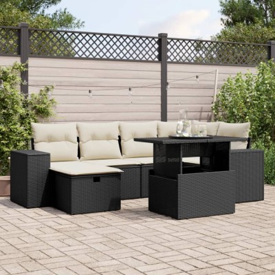 Sofa set with cushions, 7...