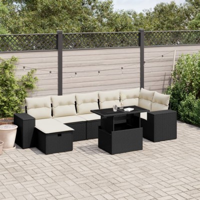Sofa set with cushions, 8...