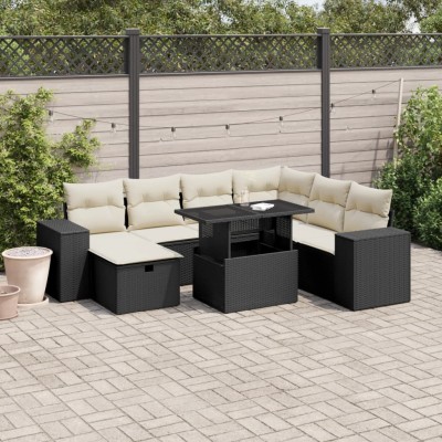 Sofa set with cushions, 8...
