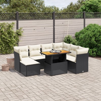 Sofa set with cushions, 8...