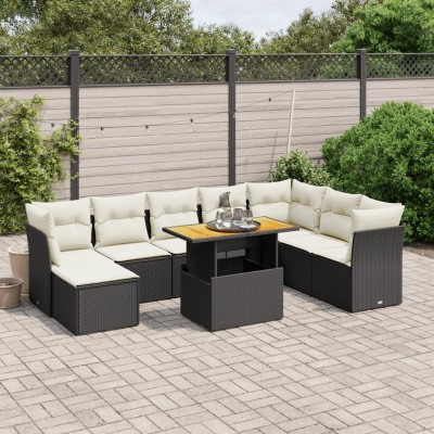 Garden set with cushions, 9...