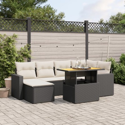 Sofa set with cushions, 7...