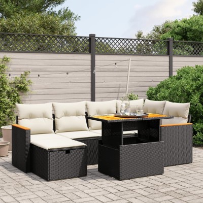 Sofa set with cushions, 7...