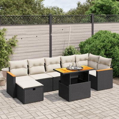 Sofa set with cushions, 8...